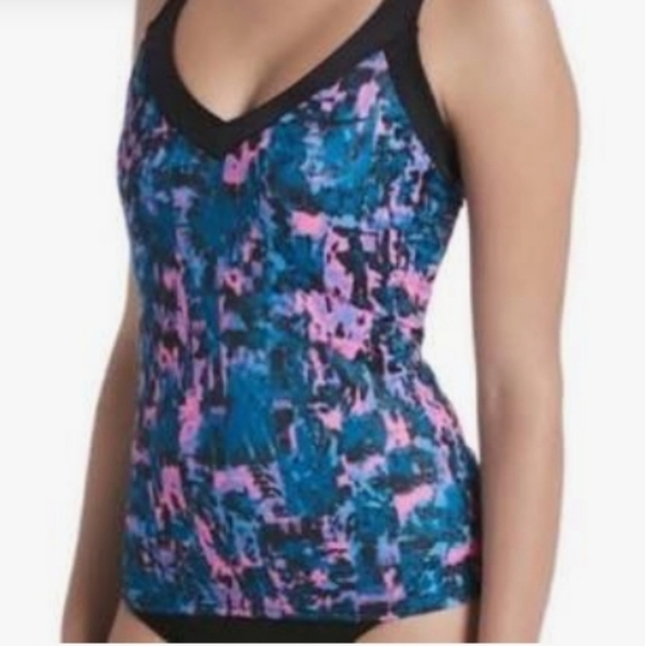 Nike Other - Nike Tankini Swim Top S Padded Cups Racer Back 257